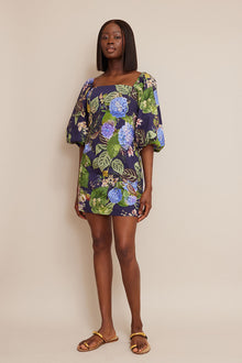 Montauk Dress | Avery Floral Evening Blue