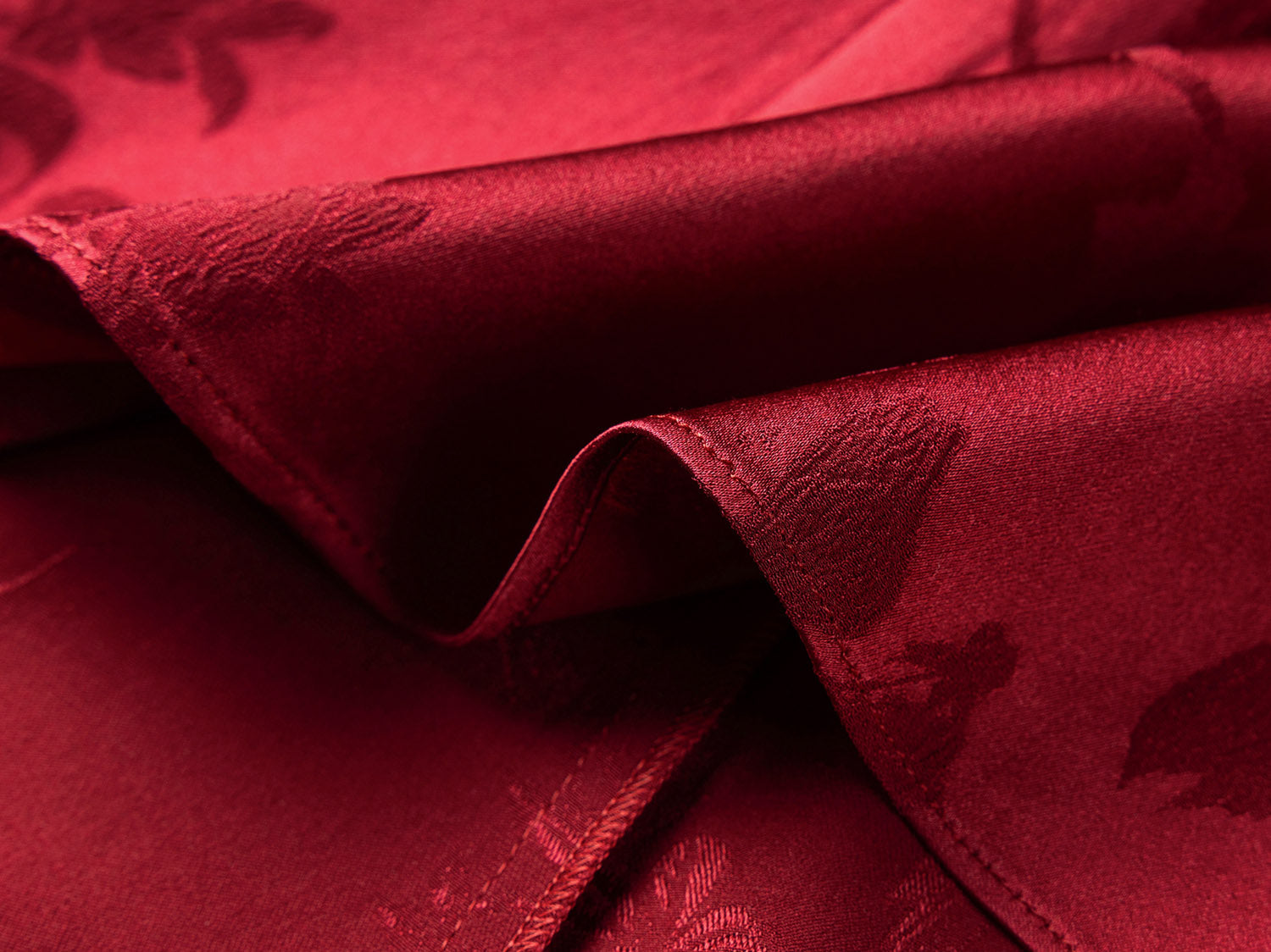 Silk Dress | Wine Red