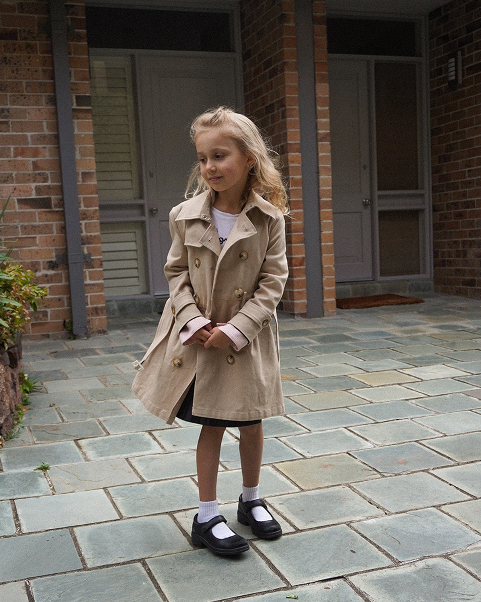 Kids | Miss Sunshine Trench Coat | Camel