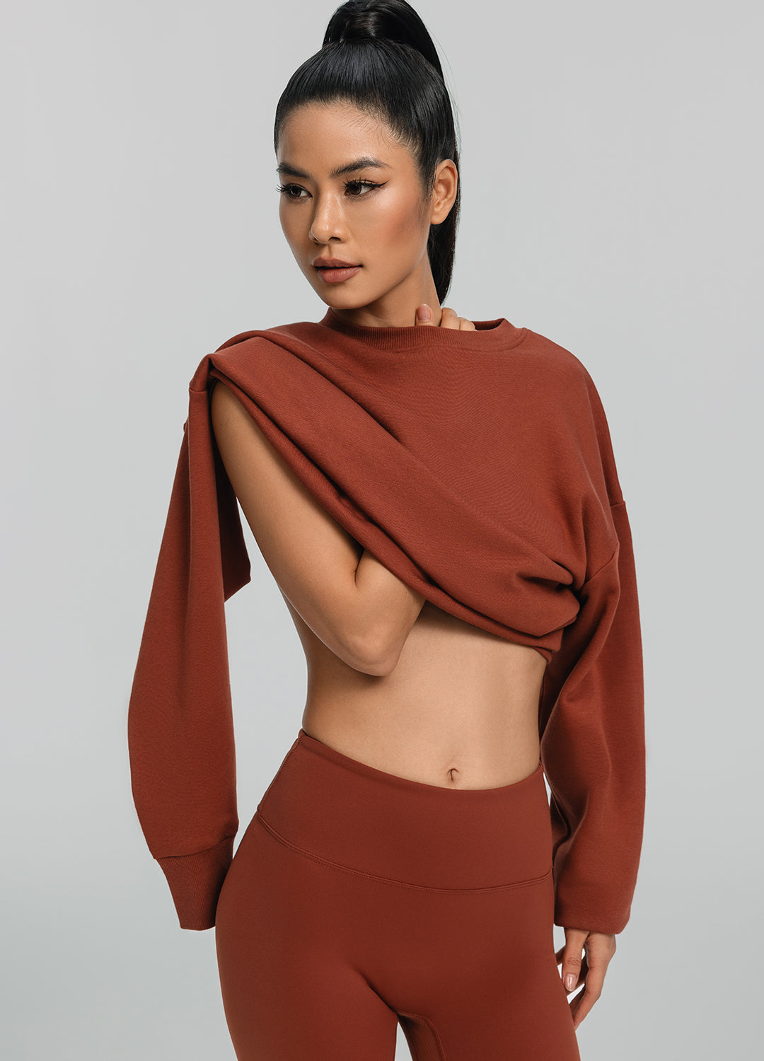 Everyday Active Sweatshirt | Rust Brown