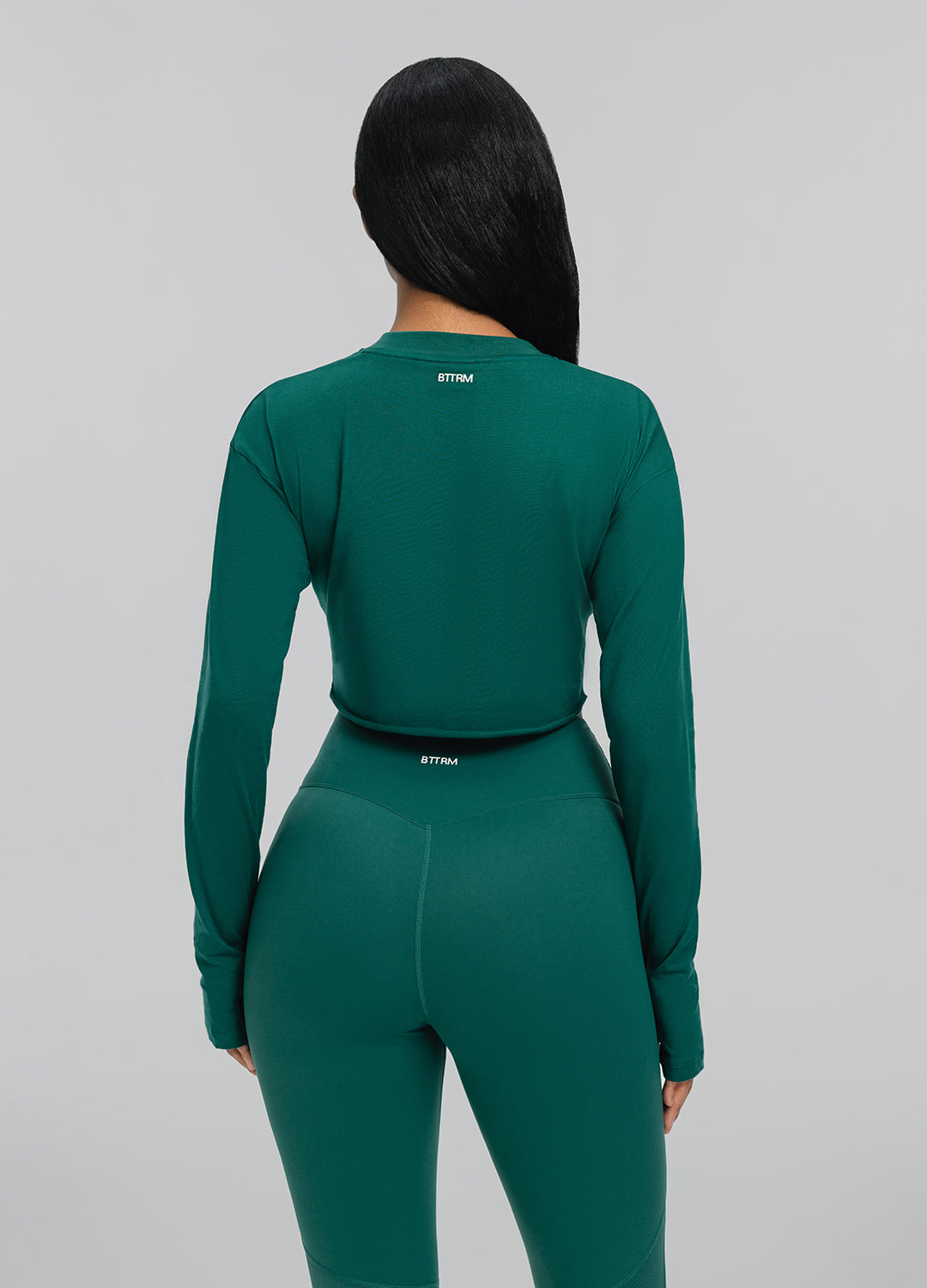 Cropped Long Sleeve | Dark Moss