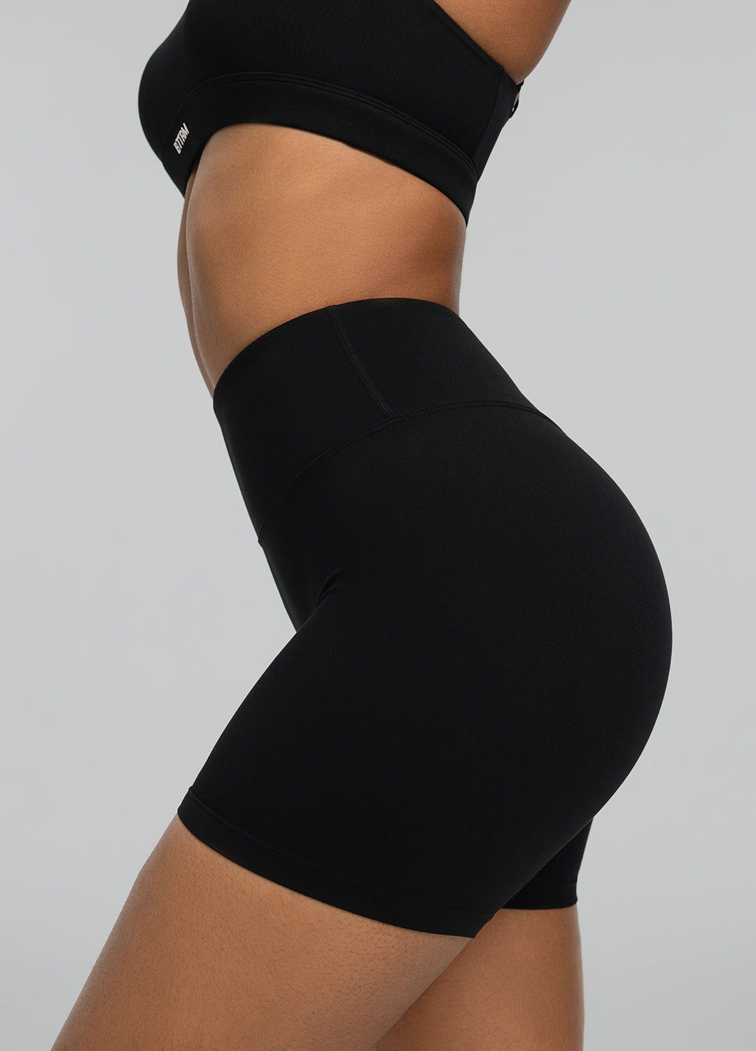High-Waisted Impact Mesh Shorts | Black