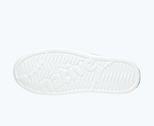 Bottom view of a Native Shoes Jefferson Print | Shell White/ Shell White/ Neon Multi Tie Dye Footwear