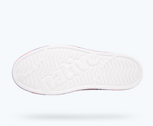 Bottom view of a Native Shoes Jefferson Marbled | Shell White/ Sea Fan Dazzle Marble Footwear