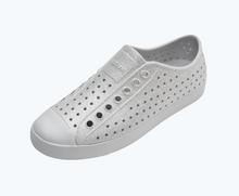 Angled view of a Native Shoes Jefferson Bling | Frost Grey Bling/ Frost Grey Footwear