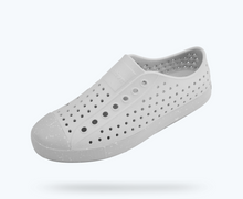 Angled view of a Native Shoes Jefferson Bloom | Mist Grey/ Mist Grey/ Shell Speckles Footwear