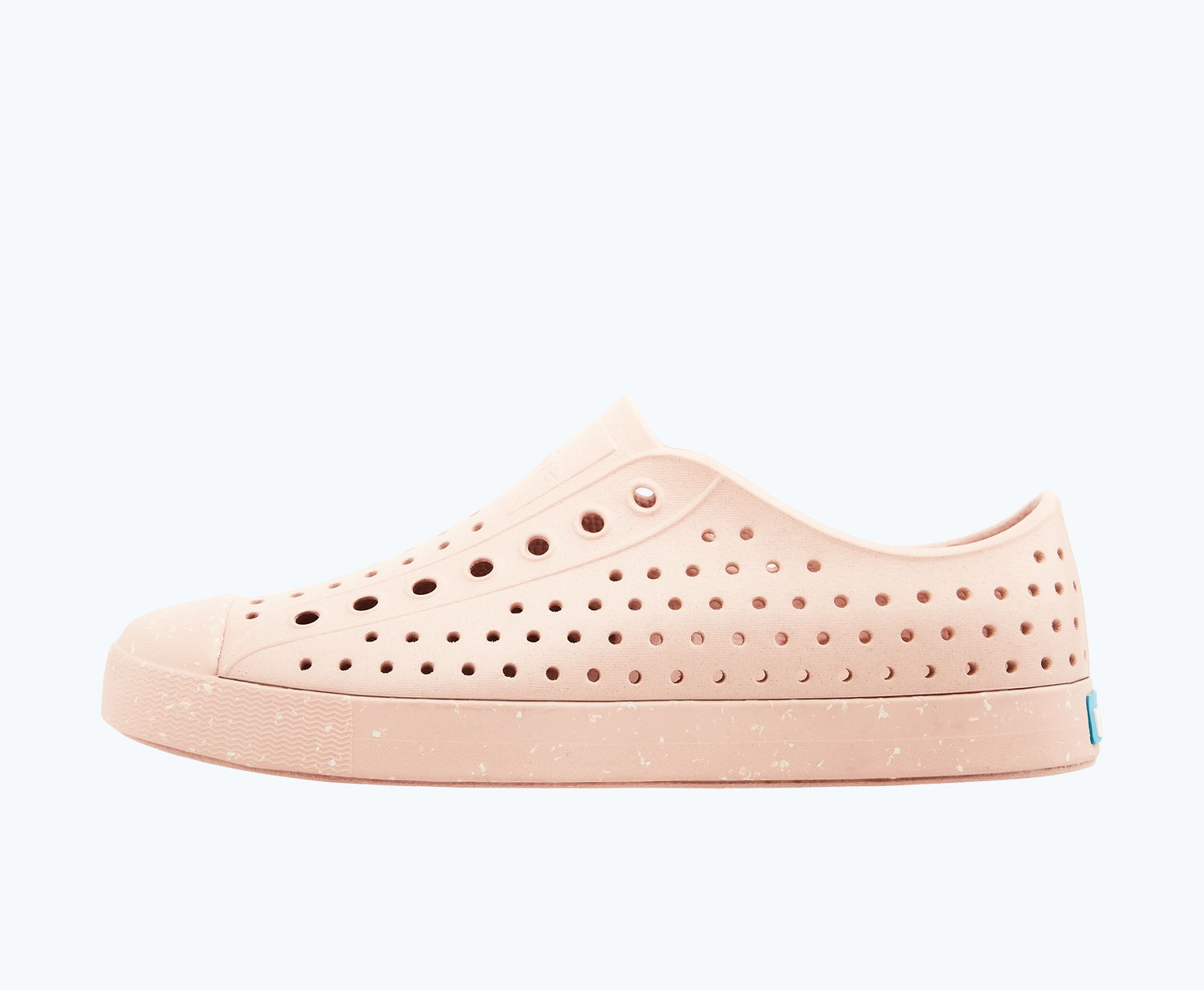 Side view of a Native Shoes Adults Jefferson Bloom | Chameleon Pink/ Chameleon Pink/ Shell Speckles Footwear