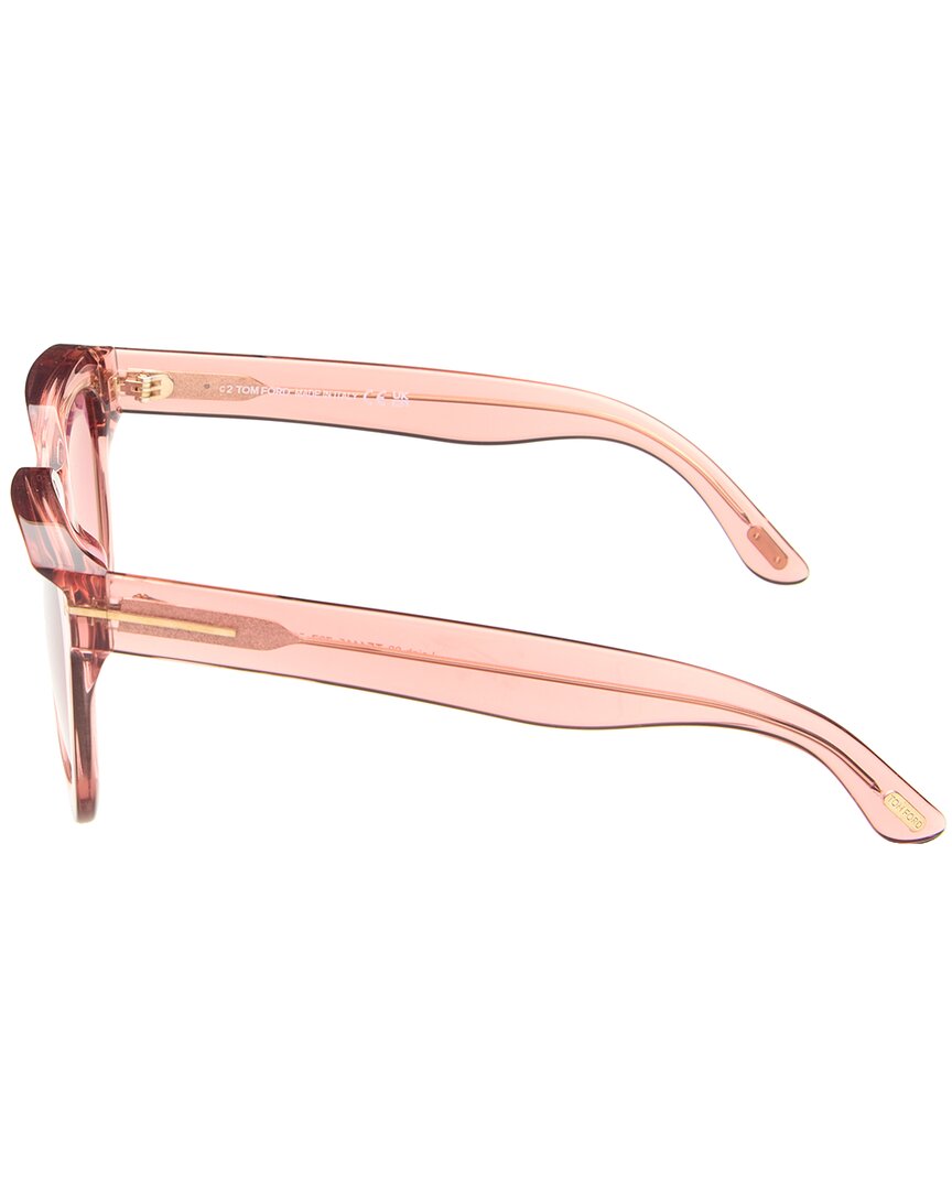 Tom Ford | Womens | Tamara 52mm Sunglasses | Pink | Violet Gradient Lens