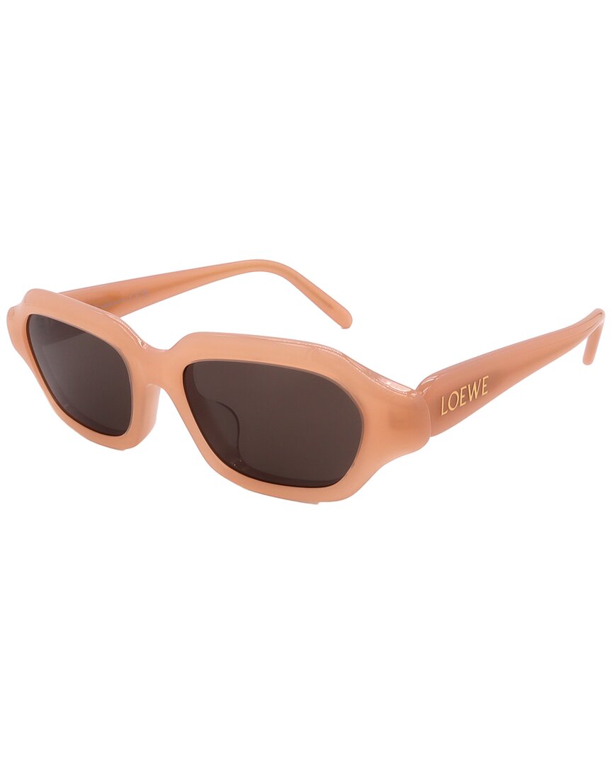 Loewe | Womens | LW40157U 51mm Sunglasses | Shiny Pink | Brown Lens