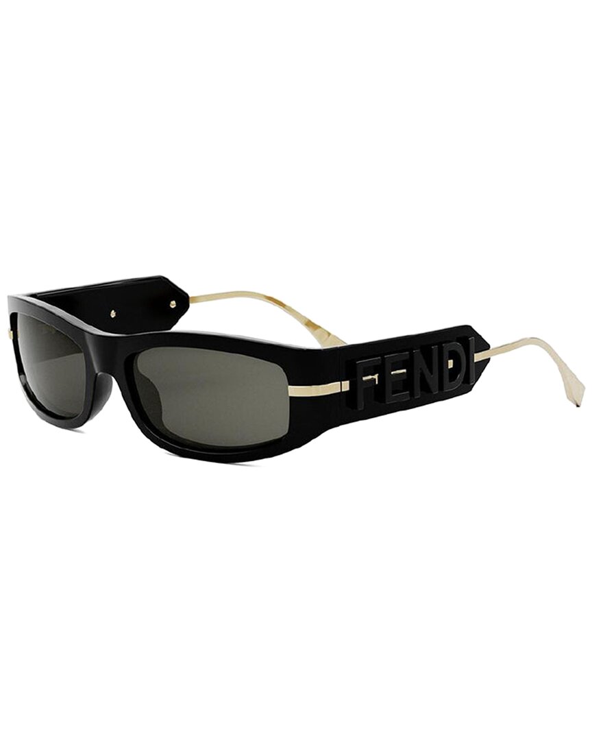 FENDI | Womens | FE40120I 57mm Sunglasses | Black | Smoke Lens