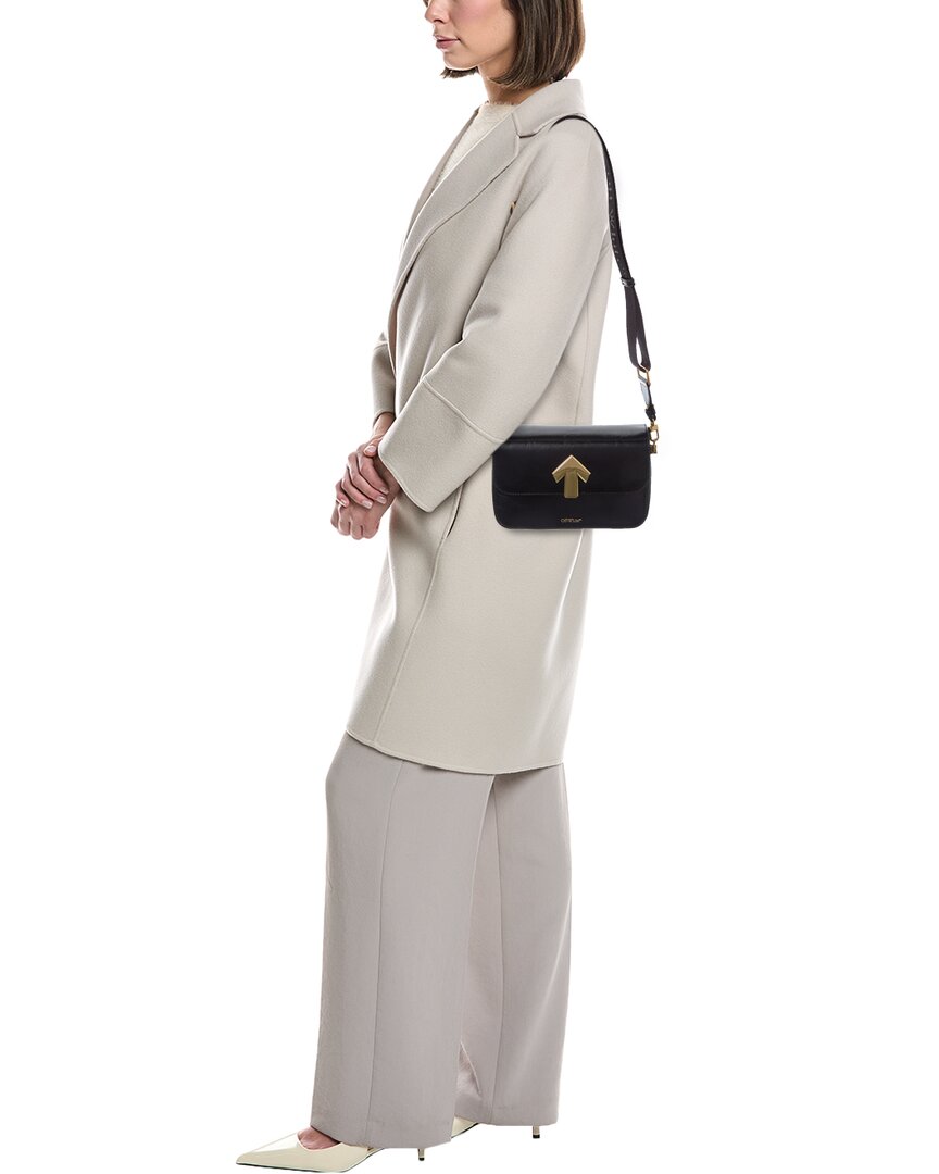 Off-White | Womens | Binder Medium Leather Clutch | Black