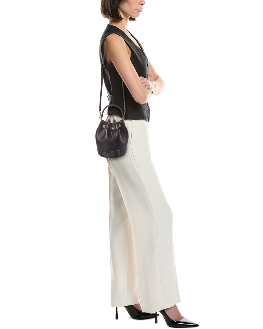 CELINE | Womens | Teen Clara Leather Bucket Bag | Black