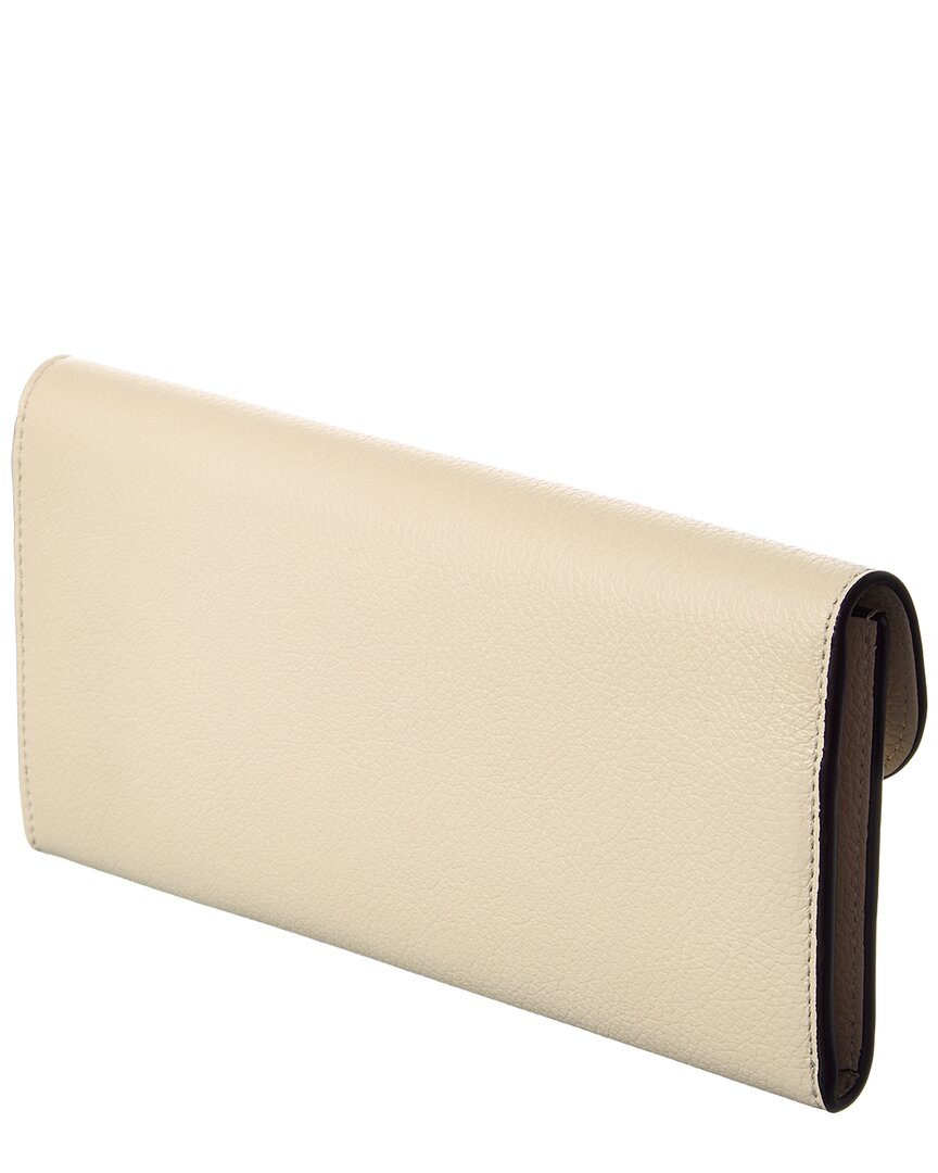 TOTEME | Womens | T-Lock Leather Continental Wallet - II | White