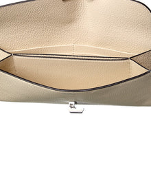TOTEME | Womens | T-Lock Leather Continental Wallet - II | White