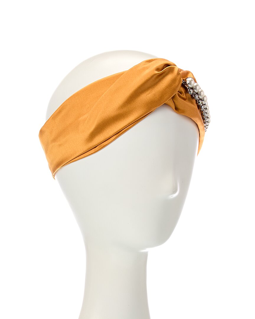 Jimmy Choo | Womens | Silk Headband | Orange