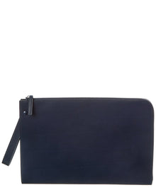 The Row | Womens | Leather Clutch | Blue