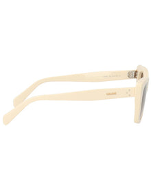CELINE | Womens | Cl40187I5125F 51mm Polarized Sunglasses | Ivory | Brown Gradient Polarized Lens