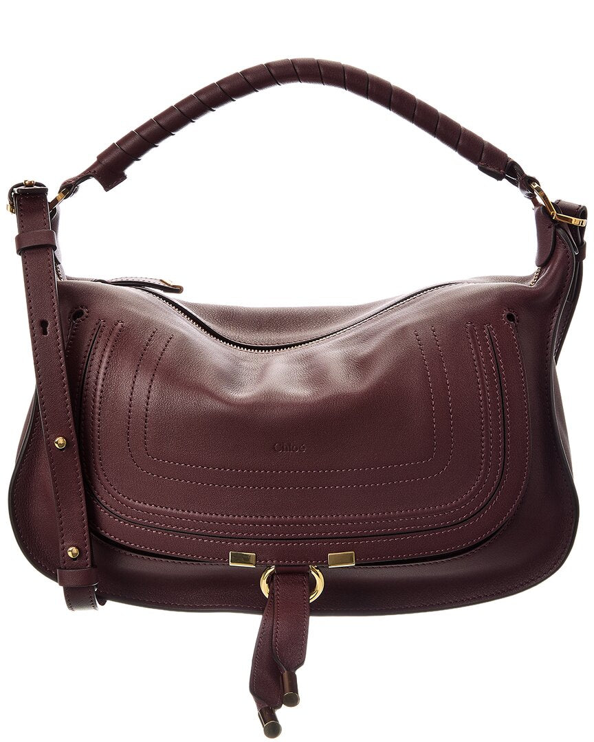 Chloe | Womens | Marcie Small Leather Shoulder Bag | Red