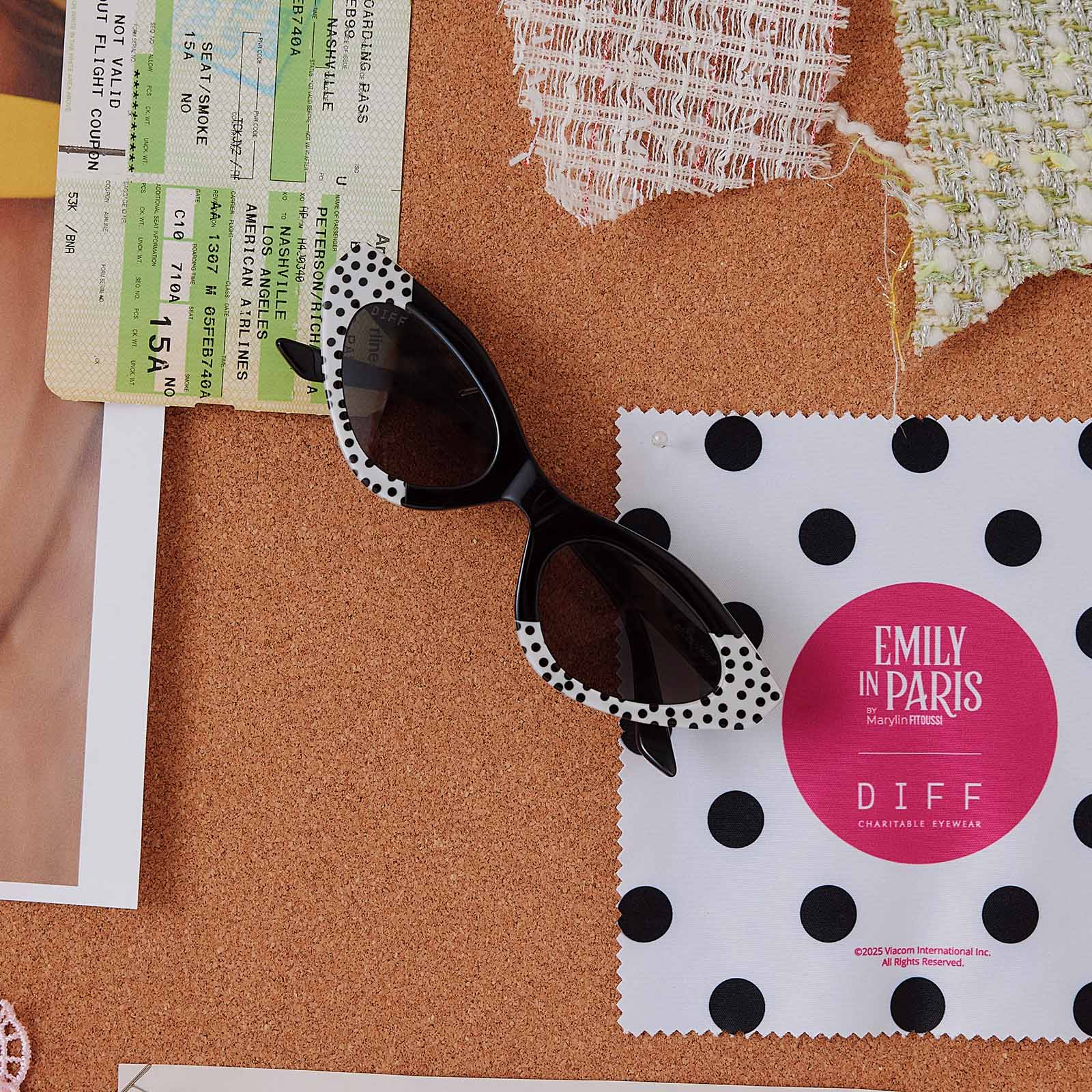 Womens | Emily Sunglasses | Midnight Polka Dot | Chic Grey Lenses