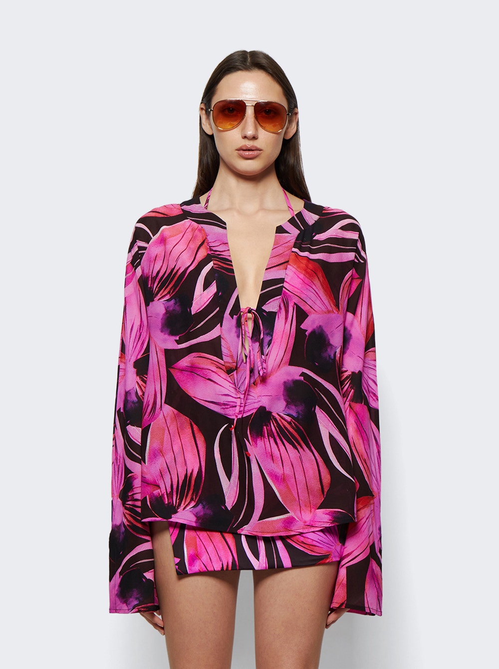 Women | Louisa Ballou | Caftan Blouse | Pink