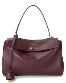 Tiffany & Fred Paris | Womens | Large Smooth Leather Tote | Burgundy
