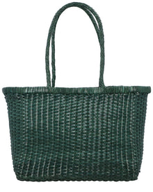 Dragon Diffusion | Womens | B Weave Small Leather Shoulder Bag | Green