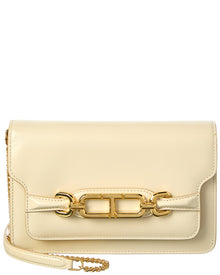Tom Ford | Womens | Logo Small Leather Shoulder Bag | Beige