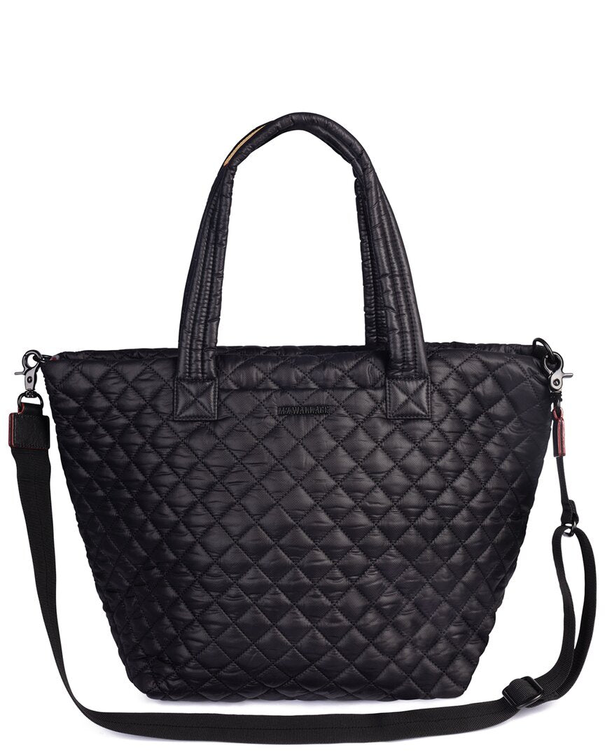 M Z Wallace | Womens | MZ Wallace Medium Metro Nylon & Leather Tote Deluxe | Black
