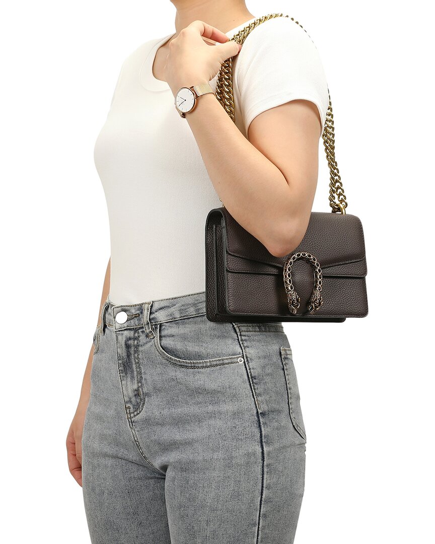 Tiffany & Fred Paris | Womens | Crystal Dragon Crossbody | Brown