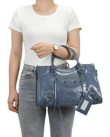 Tiffany & Fred Paris | Womens | Distressed Leather Satchel | Turqouise