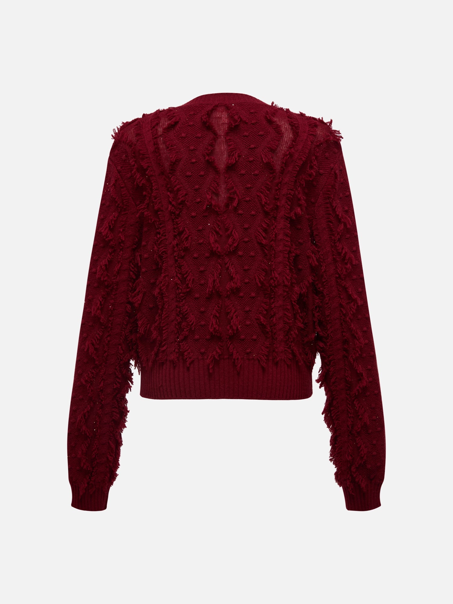 Knit Sweater | Wine Red