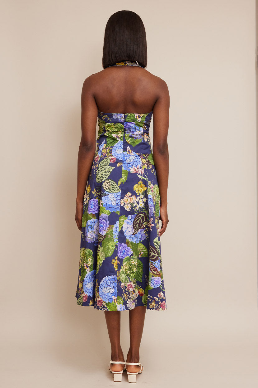 Monroe Dress | Avery Floral Evening Blue