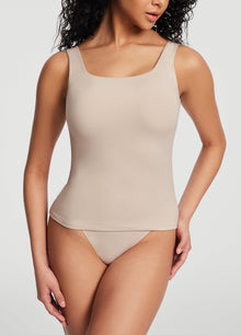 Square Neck Tank Top | Oat Milk