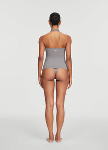 Halter Neck Tank Top | Cool Gray