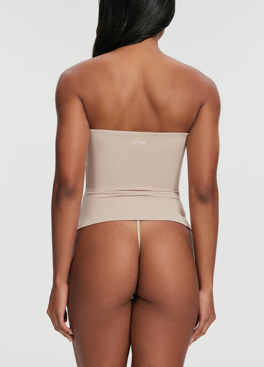 Seamless Full-Length Tube Top | Oat Milk