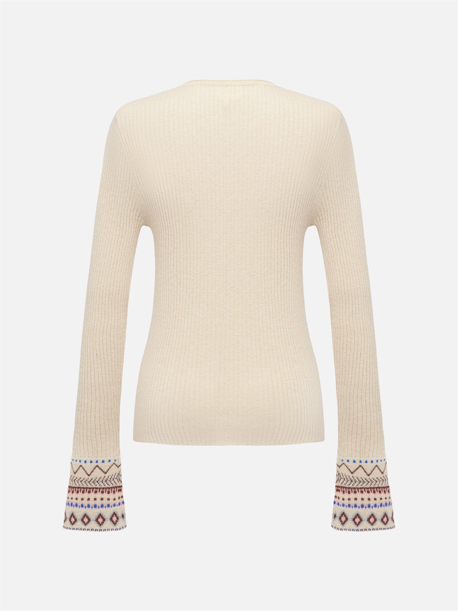Yak Wool Ethnic Style Pullover | Beige