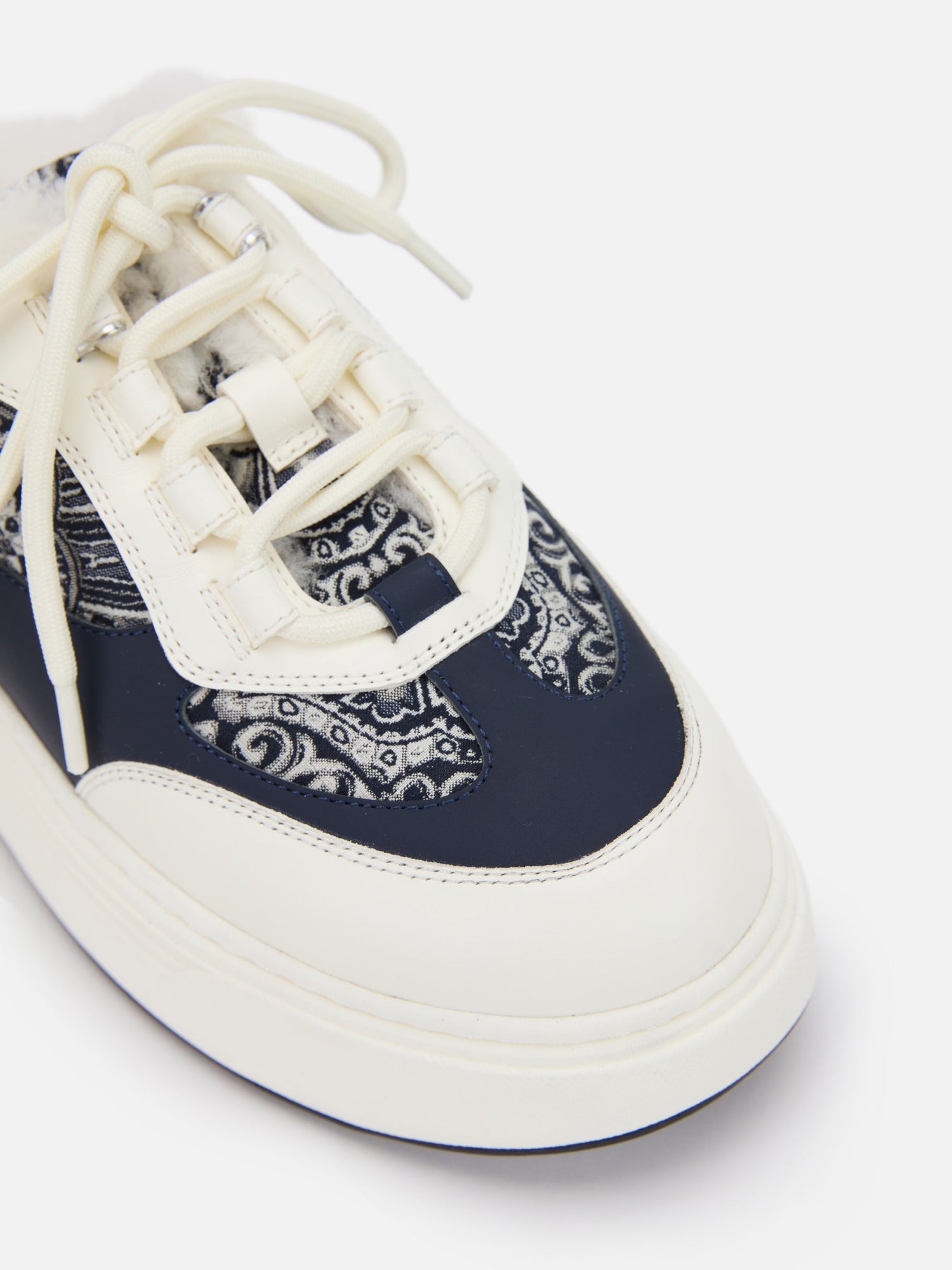 Platform Furry Slide | Navy