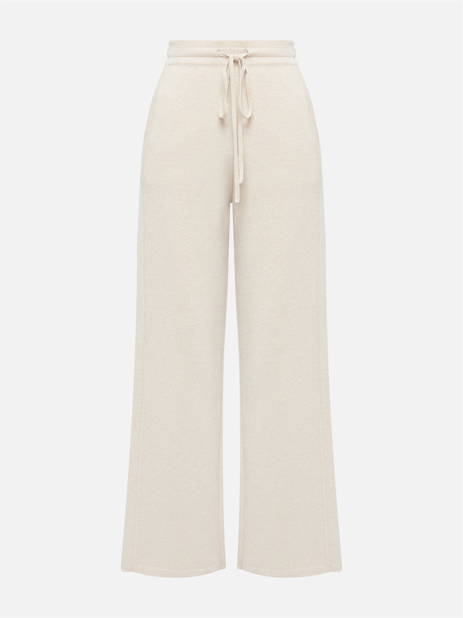 Cashmere Wide-Leg Pant | Beige