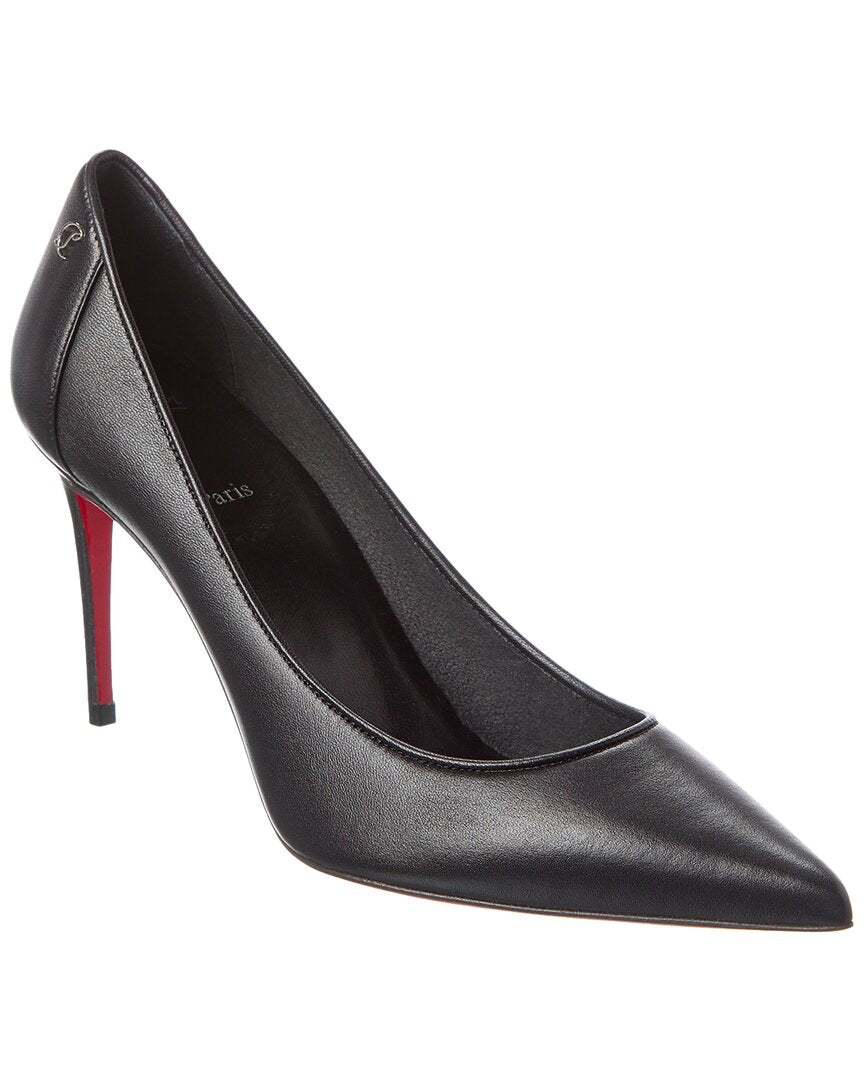 Christian Louboutin | Womens | Sporty Kate 85 Leather Pump - I | Black