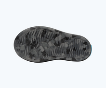 Bottom view of a Native Shoes Kids Jefferson French Terry Kids | Gravity Grey Marble/ Jiffy Black Footwear