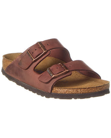 Birkenstock | Womens | Arizona Oiled Nubuck Narrow Sandal | Brown
