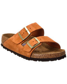 Birkenstock | Womens | Arizona Soft Footbed Leather Sandal | Brown