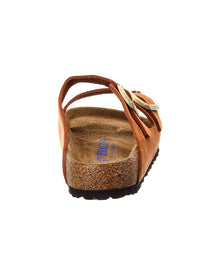 Birkenstock | Womens | Arizona Soft Footbed Leather Sandal | Brown