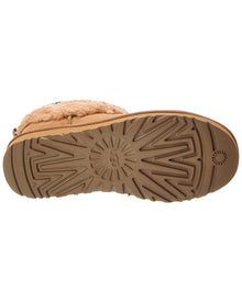UGG | Womens | W Classic Ultra Mini Maxi Curly Suede & Sherpa Bootie | chestnut