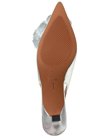 Linea Paolo | Womens | LINEA Paolo Castiel-L Leather Slingback Pump | Silver