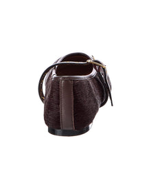 Madewell | Womens | Remy Haircalf & Leather Mary Jane | Brown
