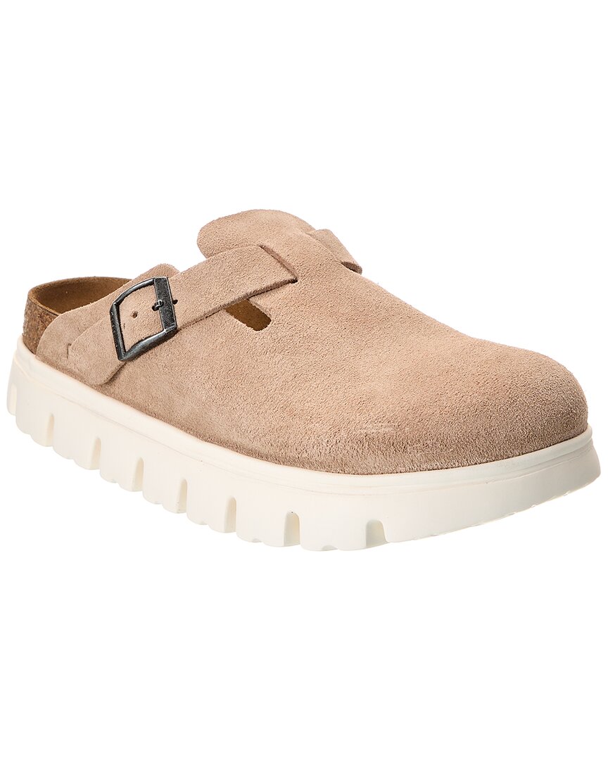 Birkenstock | Womens | Papillio by Boston Chunky Narrow Suede Clog | Brown