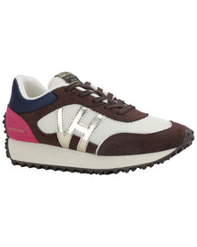 Vintage Havana | Womens | Cosmic 31 Suede-Trim Sneaker | Brown