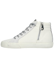 Vintage Havana | Womens | Gadol High 17 Leather & Suede-Trim Sneaker | Green