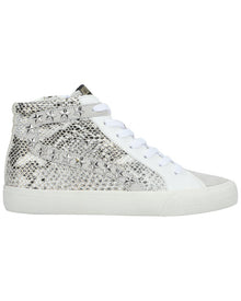 Vintage Havana | Womens | Kate High 1 Leather & Suede Sneaker | Grey
